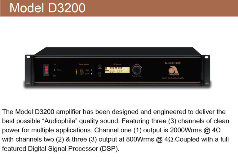 Amplifiers Ambisonic Systems